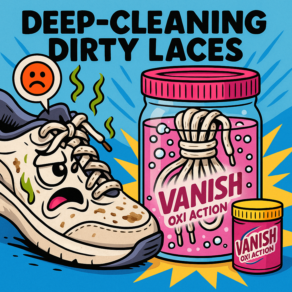 The Easiest Way to Deep Clean White Stained Shoe laces