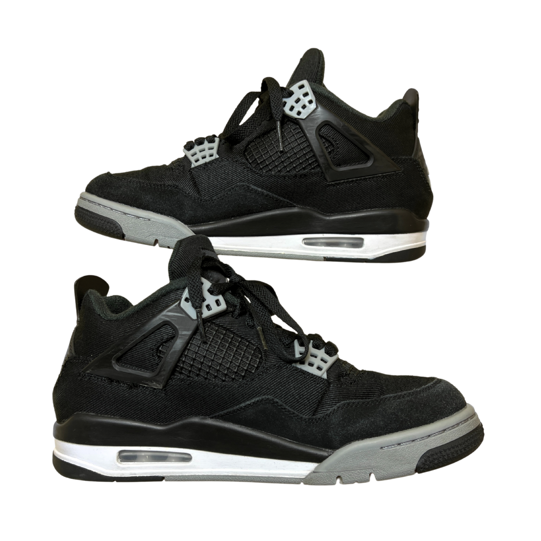 Air Jordan 4 Retro Black Canvas | Size UK7 US8 EU41