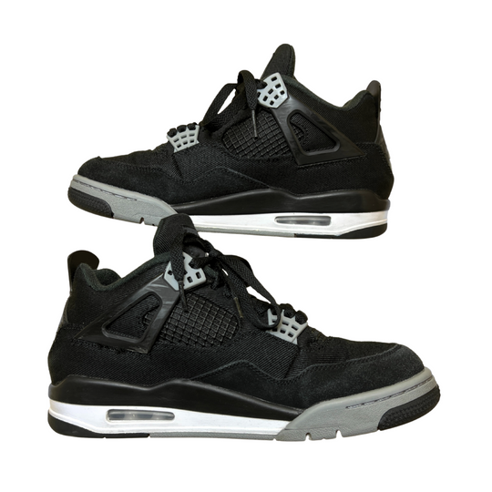 Air Jordan 4 Retro Black Canvas | Size UK7 US8 EU41