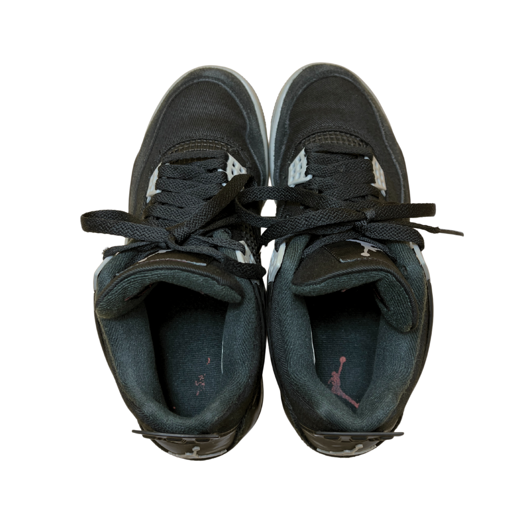 Air Jordan 4 Retro Black Canvas | Size UK7 US8 EU41