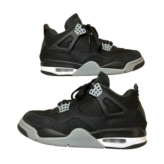 Air Jordan 4 Retro Black Canvas | Size UK7 US8 EU41